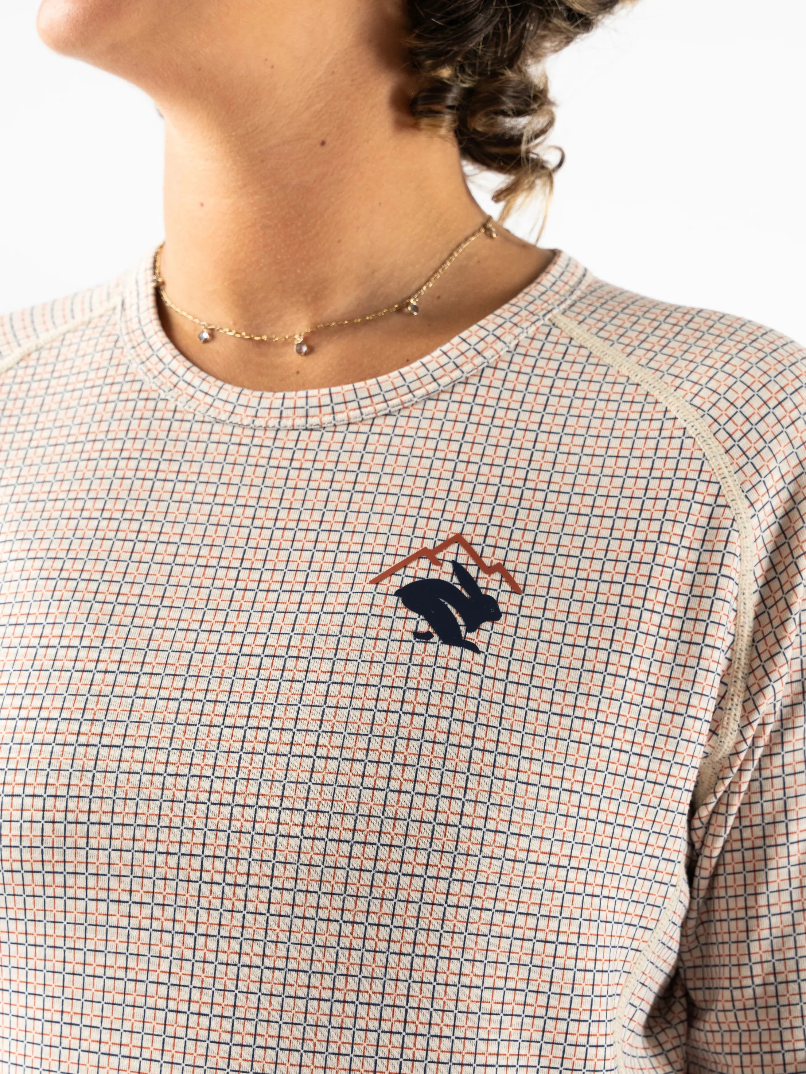 rabbit | Layer One Trail Long Sleeve | Women's | Oak Brick Plaid