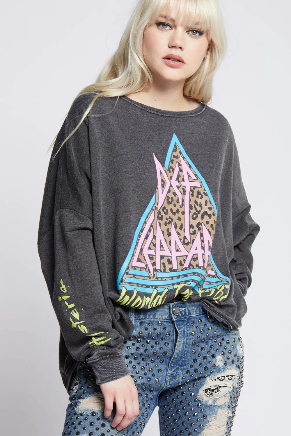 Recycled Karma Def Leppard Hysteria Sweatshirt