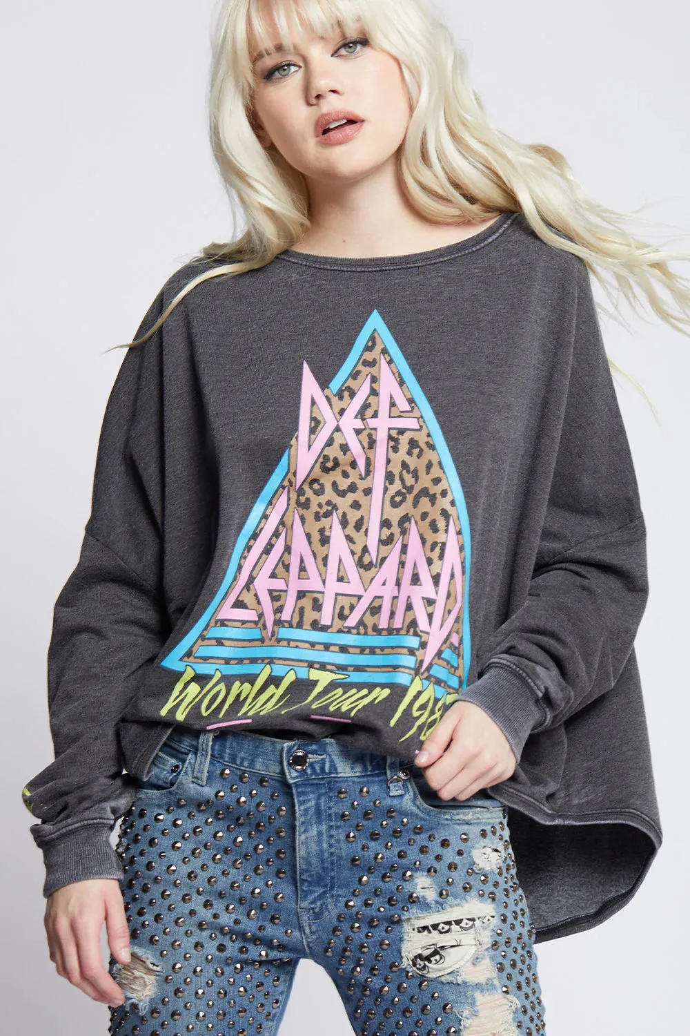 Recycled Karma Def Leppard Hysteria Sweatshirt