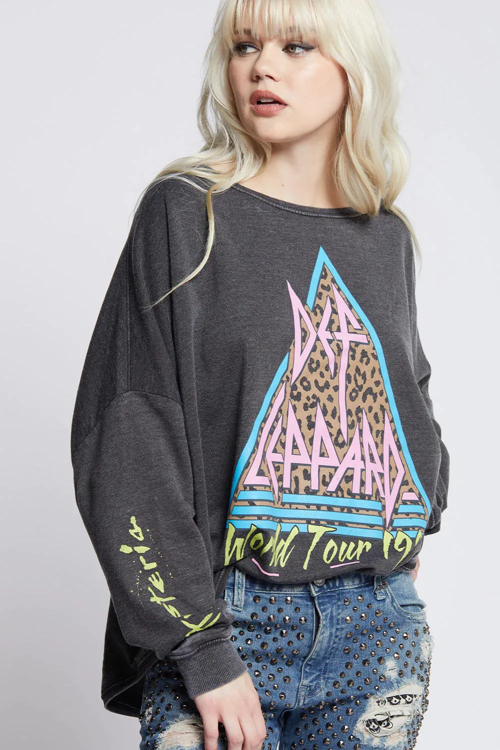 Recycled Karma Def Leppard Hysteria Sweatshirt