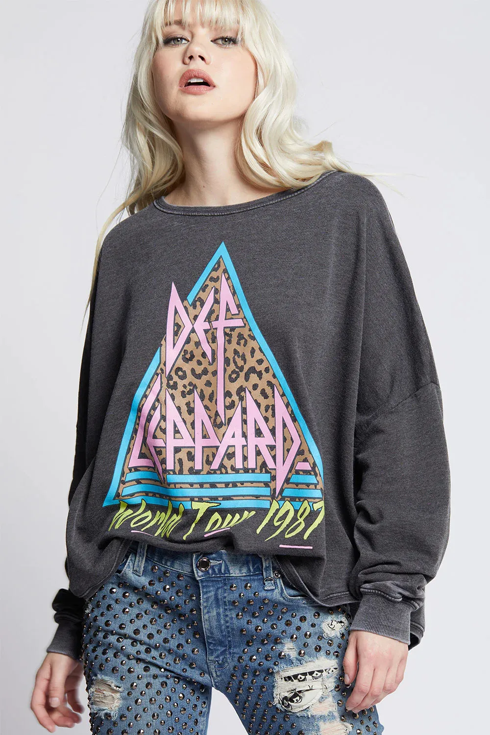 Recycled Karma Def Leppard Hysteria Sweatshirt