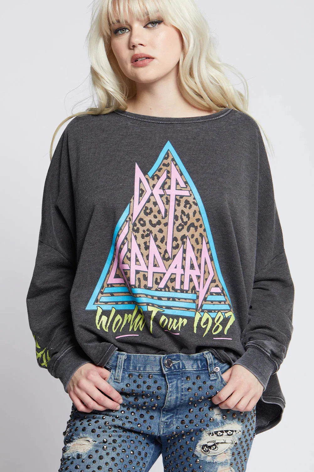 Recycled Karma Def Leppard Hysteria Sweatshirt