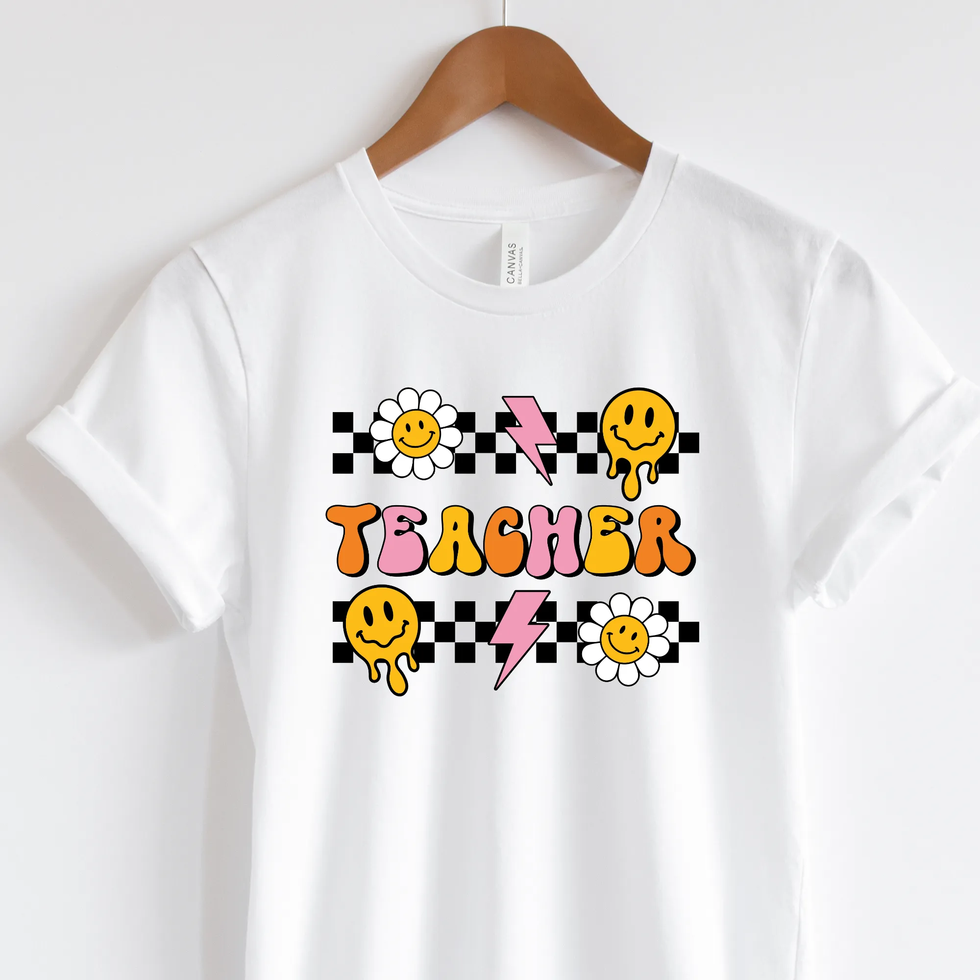 Retro Smiley Teacher Shirt