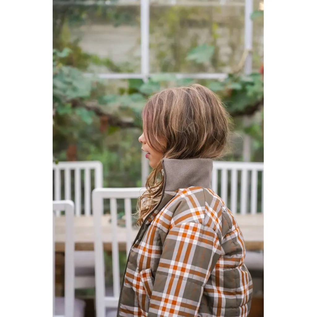 Reversible Bomber Jacket - Fog   Storm Plaid