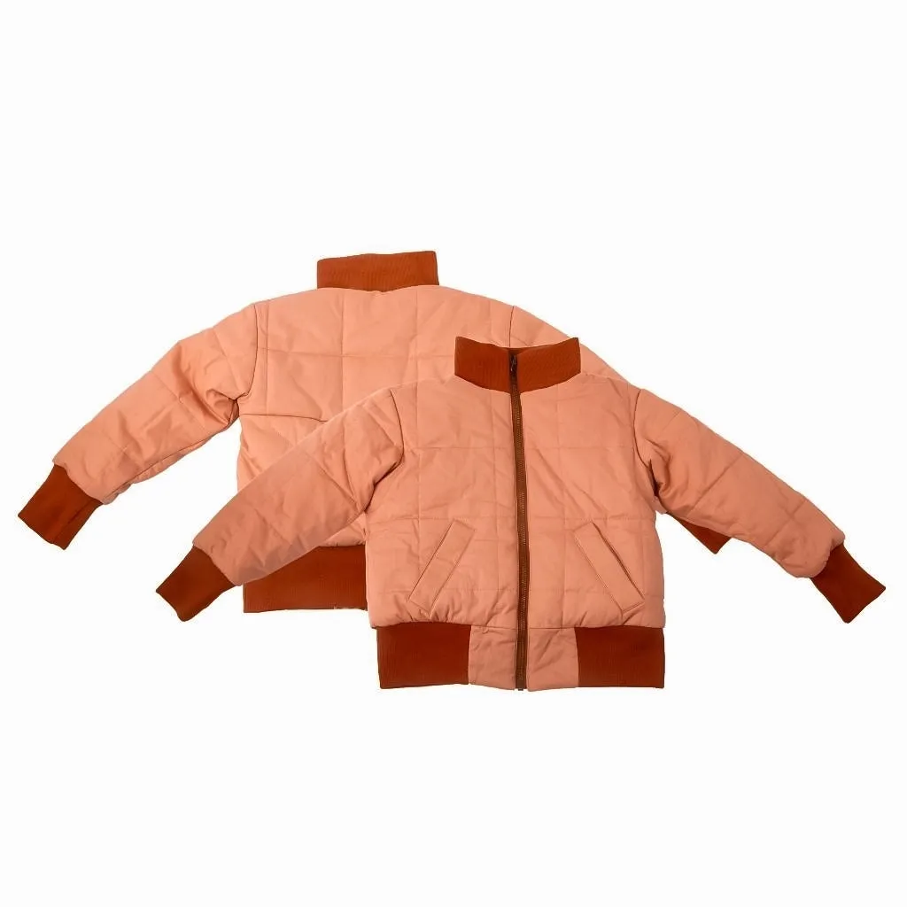 Reversible Bomber Jacket - Sunset   Sunset Gingham