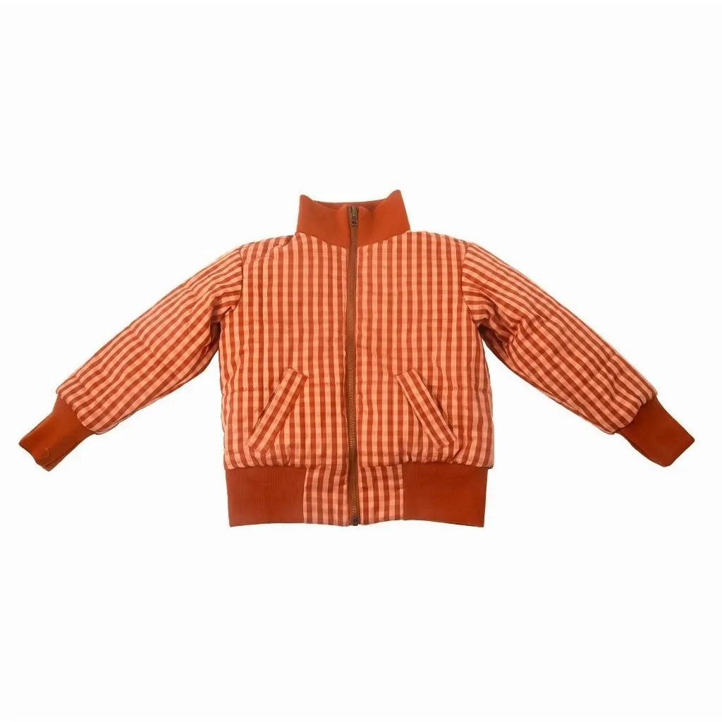 Reversible Bomber Jacket - Sunset   Sunset Gingham