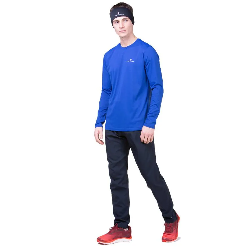 Ronhill Core Long Sleeve Tee (Mens) - Darkcobalt/Brightwhite