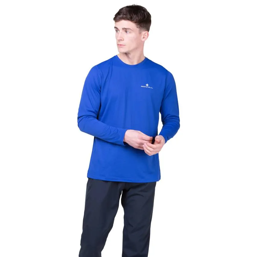 Ronhill Core Long Sleeve Tee (Mens) - Darkcobalt/Brightwhite