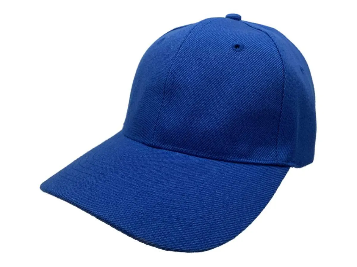 Royal Blue XM Structured Adjustable Strap Blank Hat Cap