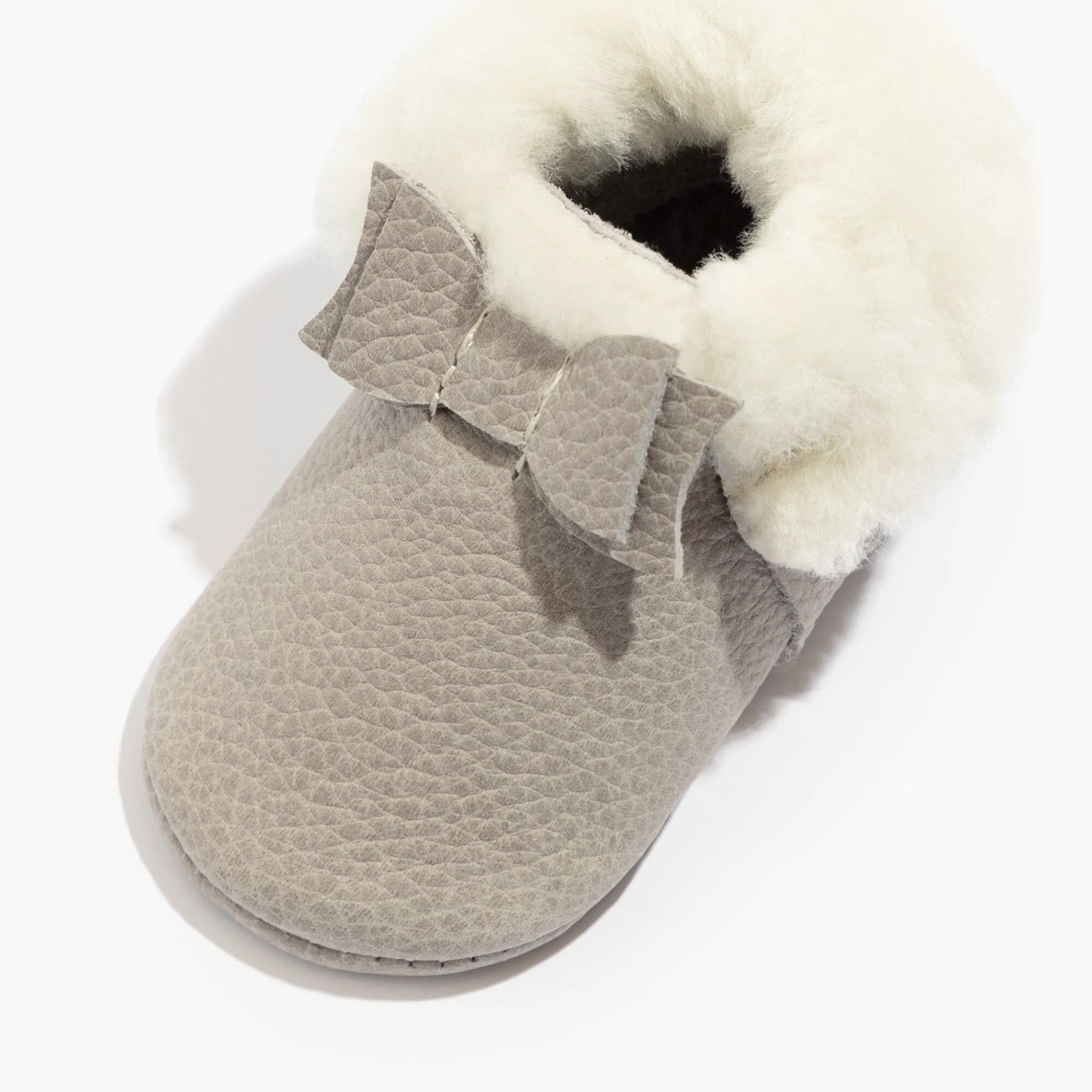 Salt Flats Shearling Bow Baby Shoe