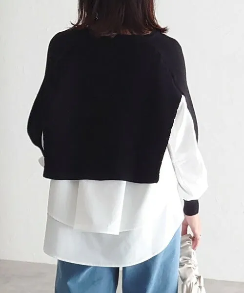 Selection | Layered Look Knit Sweater