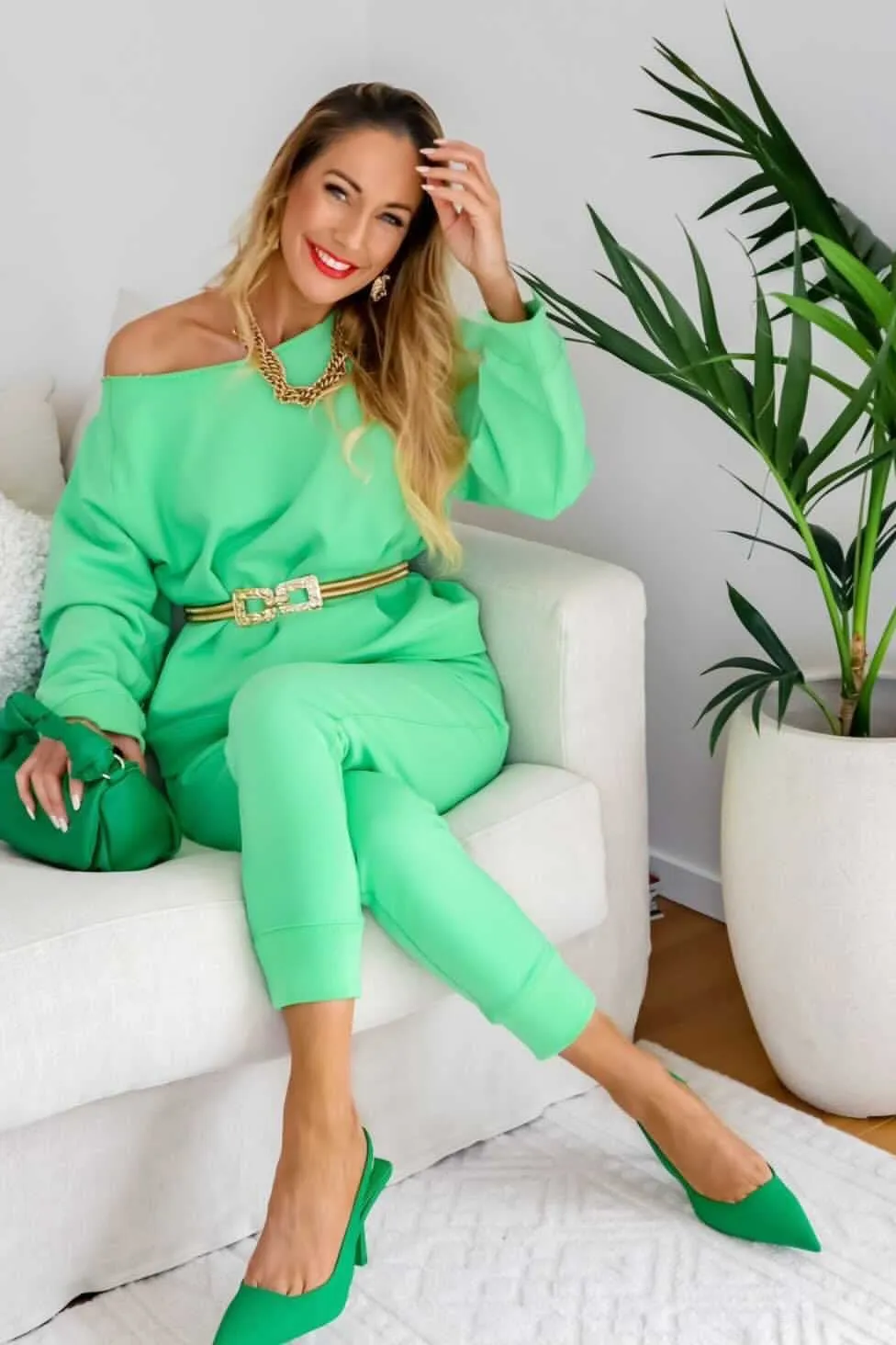 Shen Luxe Green Sweater