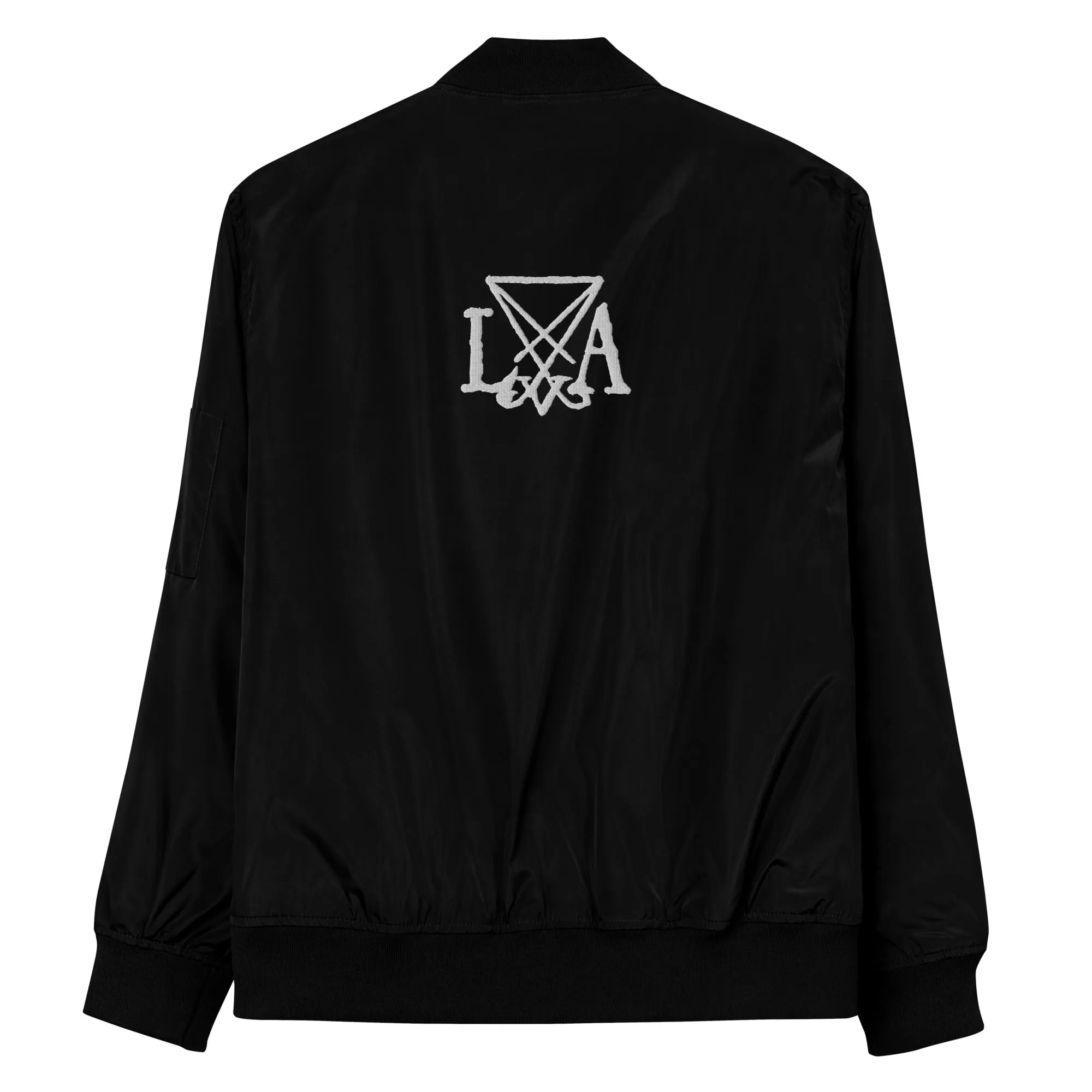 Sigil of Baphomet Premium Recycled Bomber Jacket | Sustainable Satanic Style