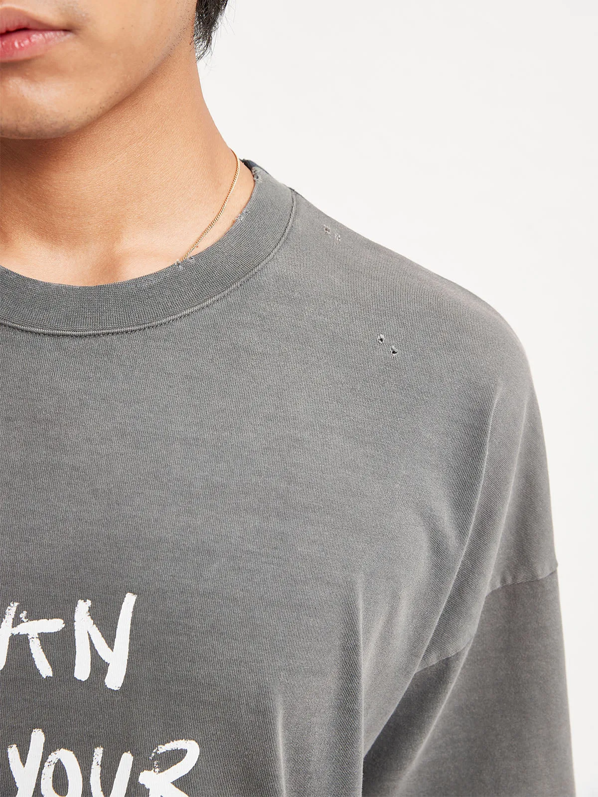 T-SHIRT - WASHED GREY/WASHED BLACK