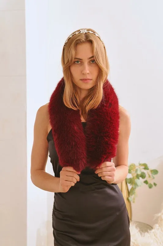 TEEK - FAUX FUR SHORT COLLAR SCARF