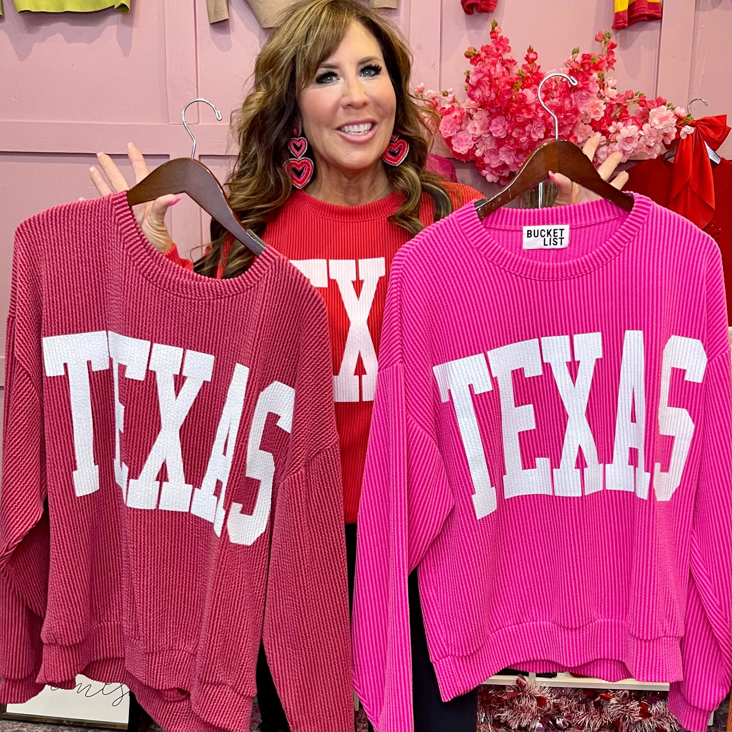 Texas Comfy Corded Graphic Sweatshirt