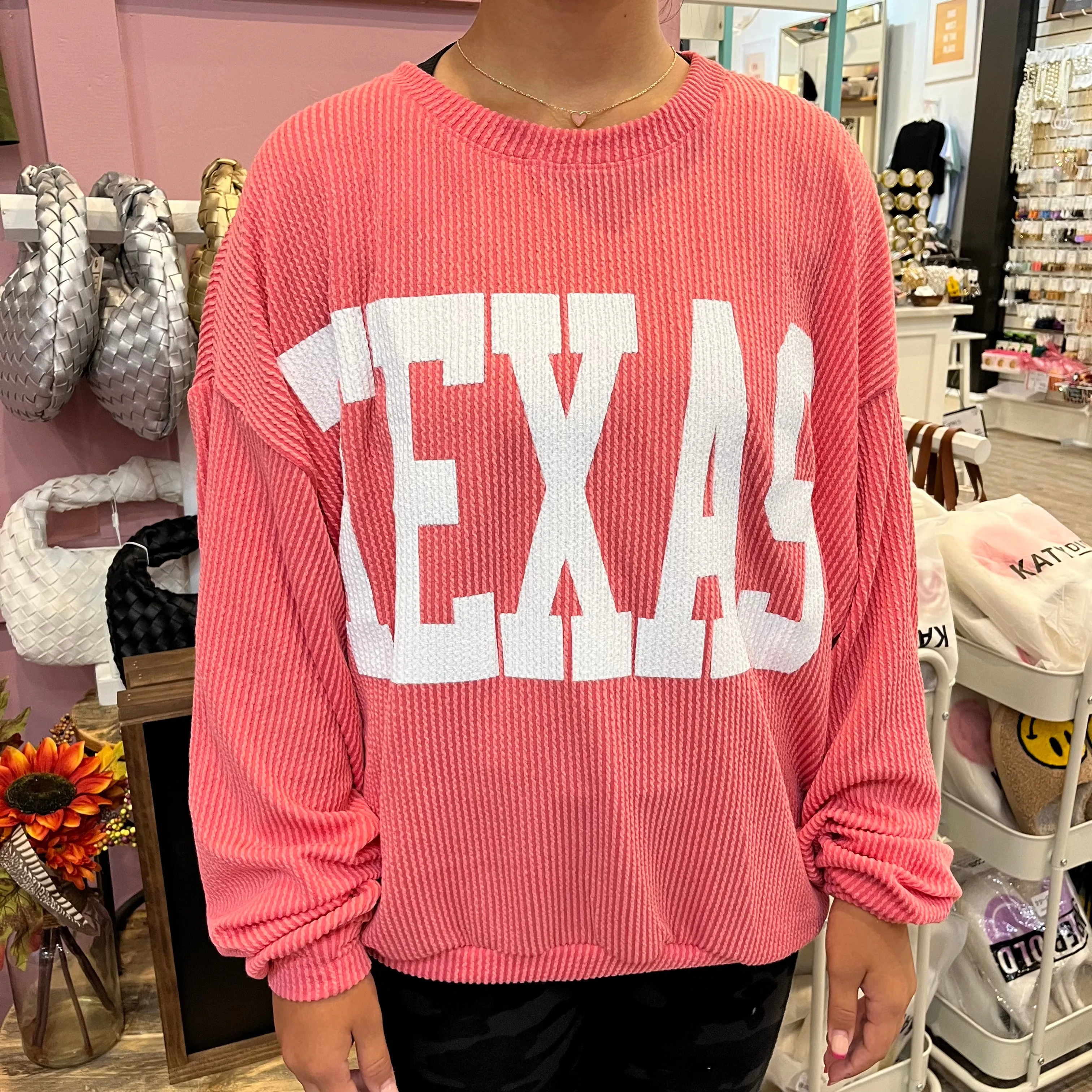 Texas Comfy Corded Graphic Sweatshirt