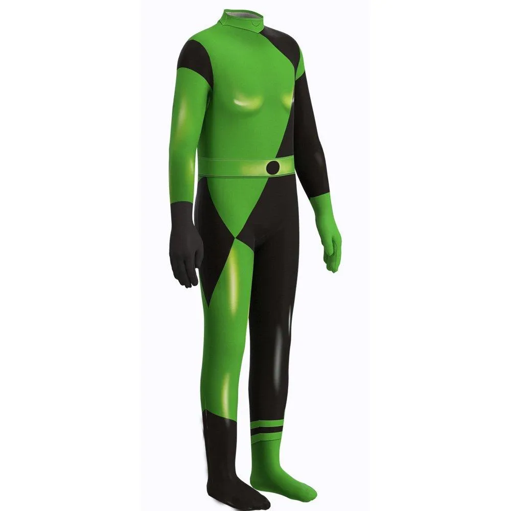 The Adventures of Kid Danger Costume Kim Possible Shego Superhero Halloween Jumpsuit