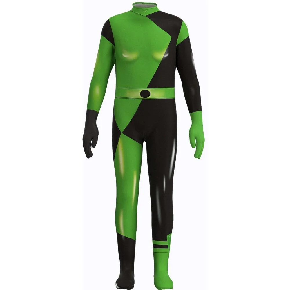 The Adventures of Kid Danger Costume Kim Possible Shego Superhero Halloween Jumpsuit