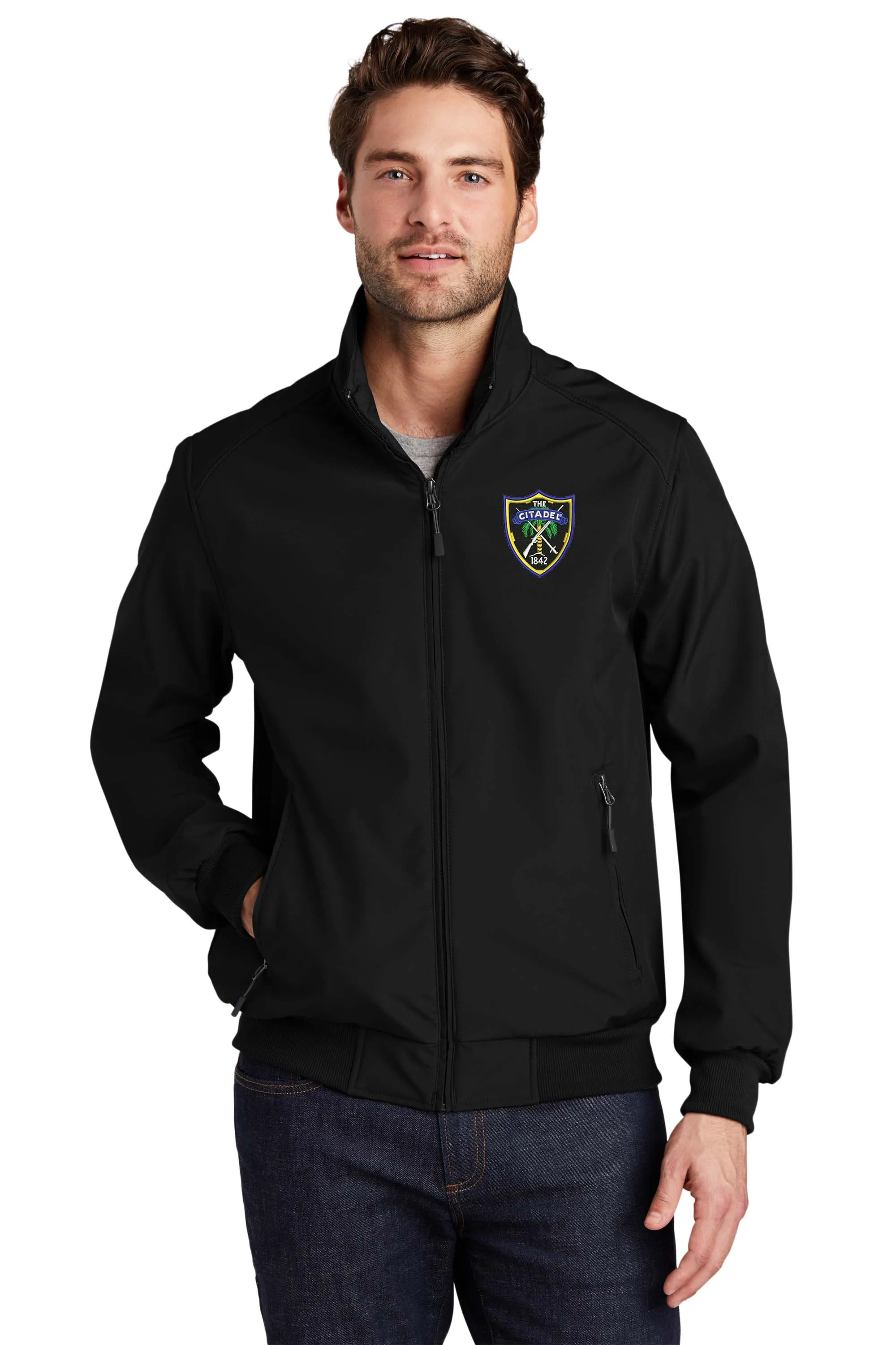 The Citadel Shield Soft Shell Bomber Jacket