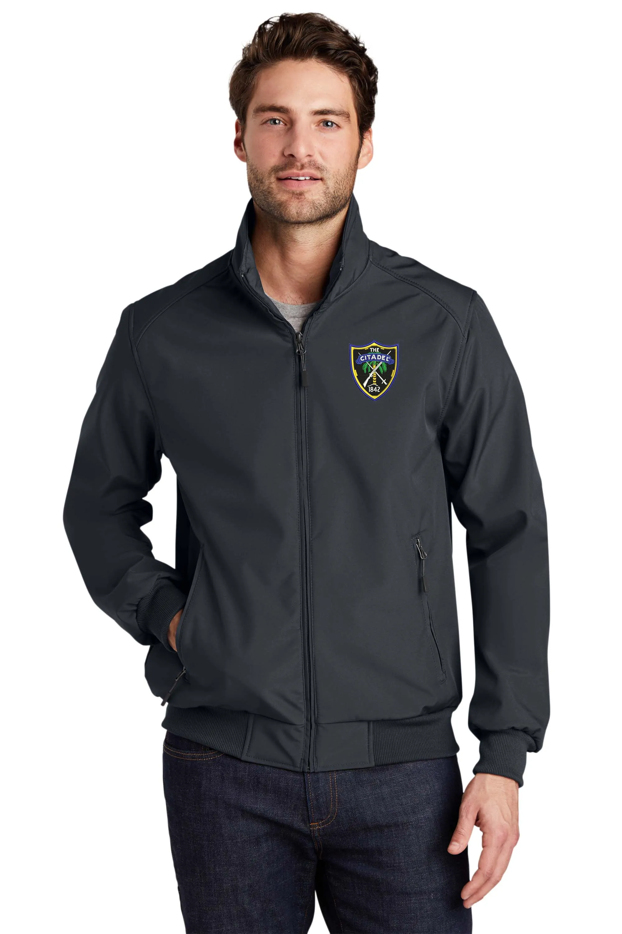 The Citadel Shield Soft Shell Bomber Jacket