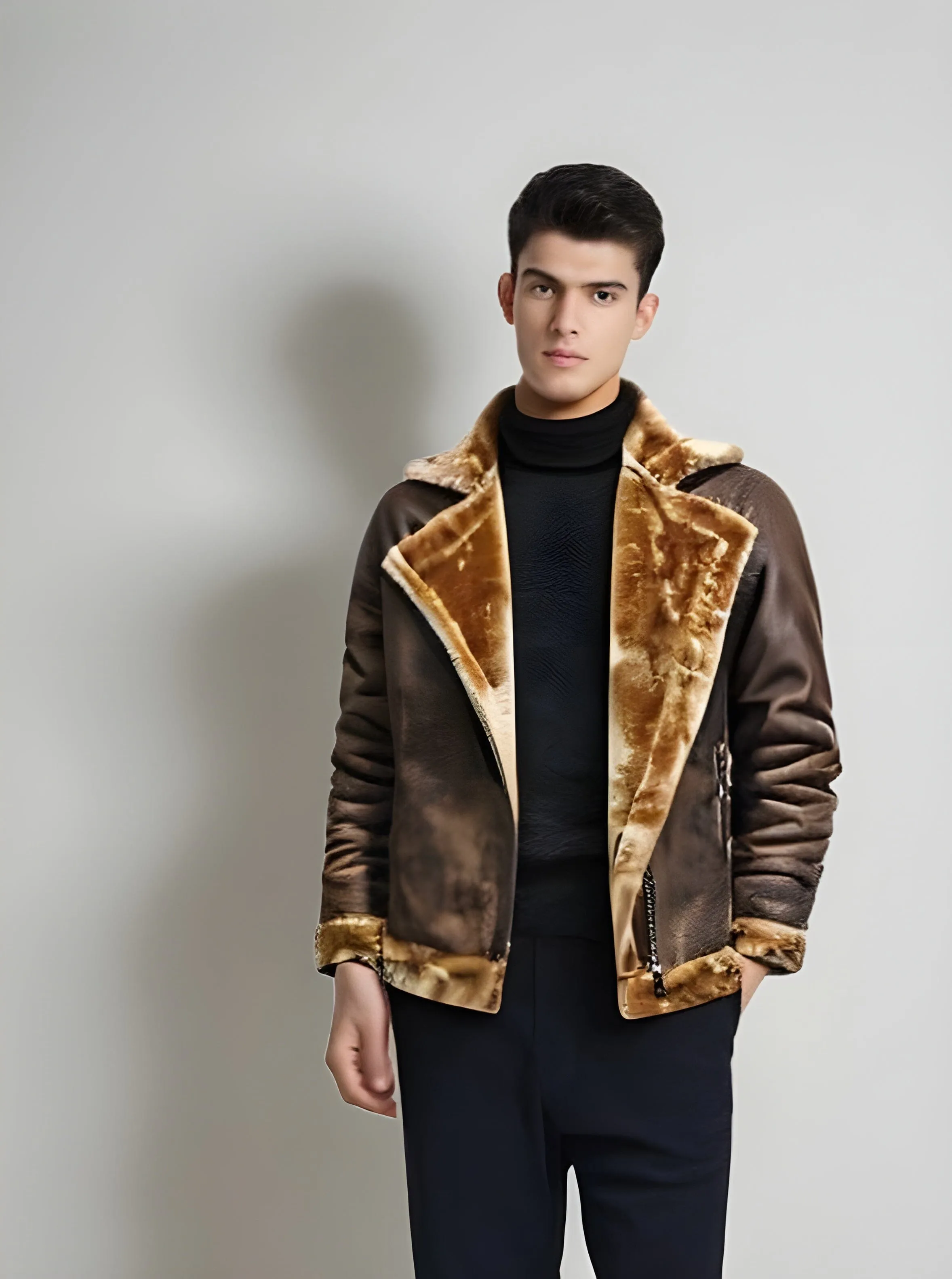 The Direwolf Faux Fur Winter Jacket - Brown