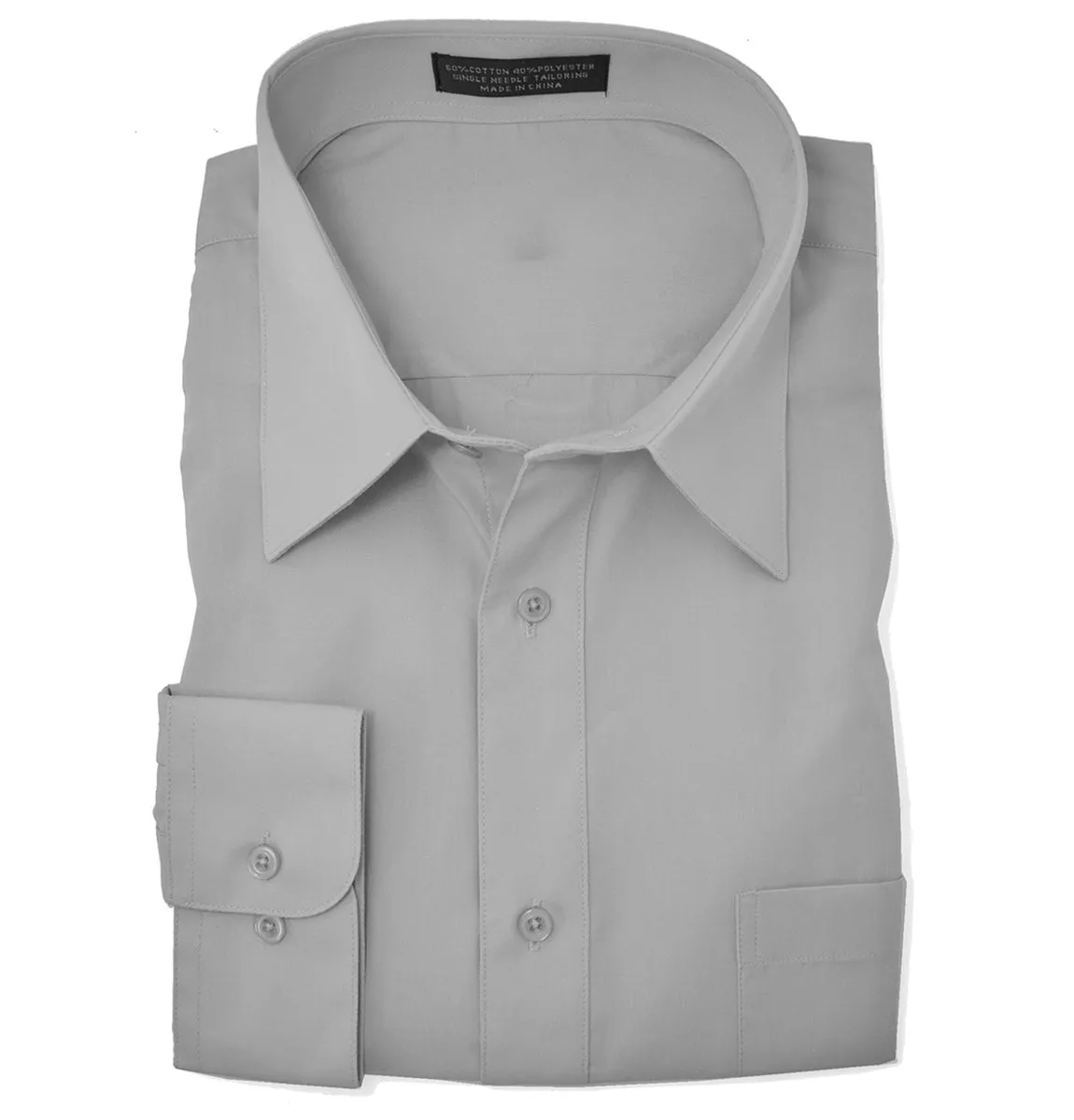 The Essential Solid Lite Grey Men's Shirt