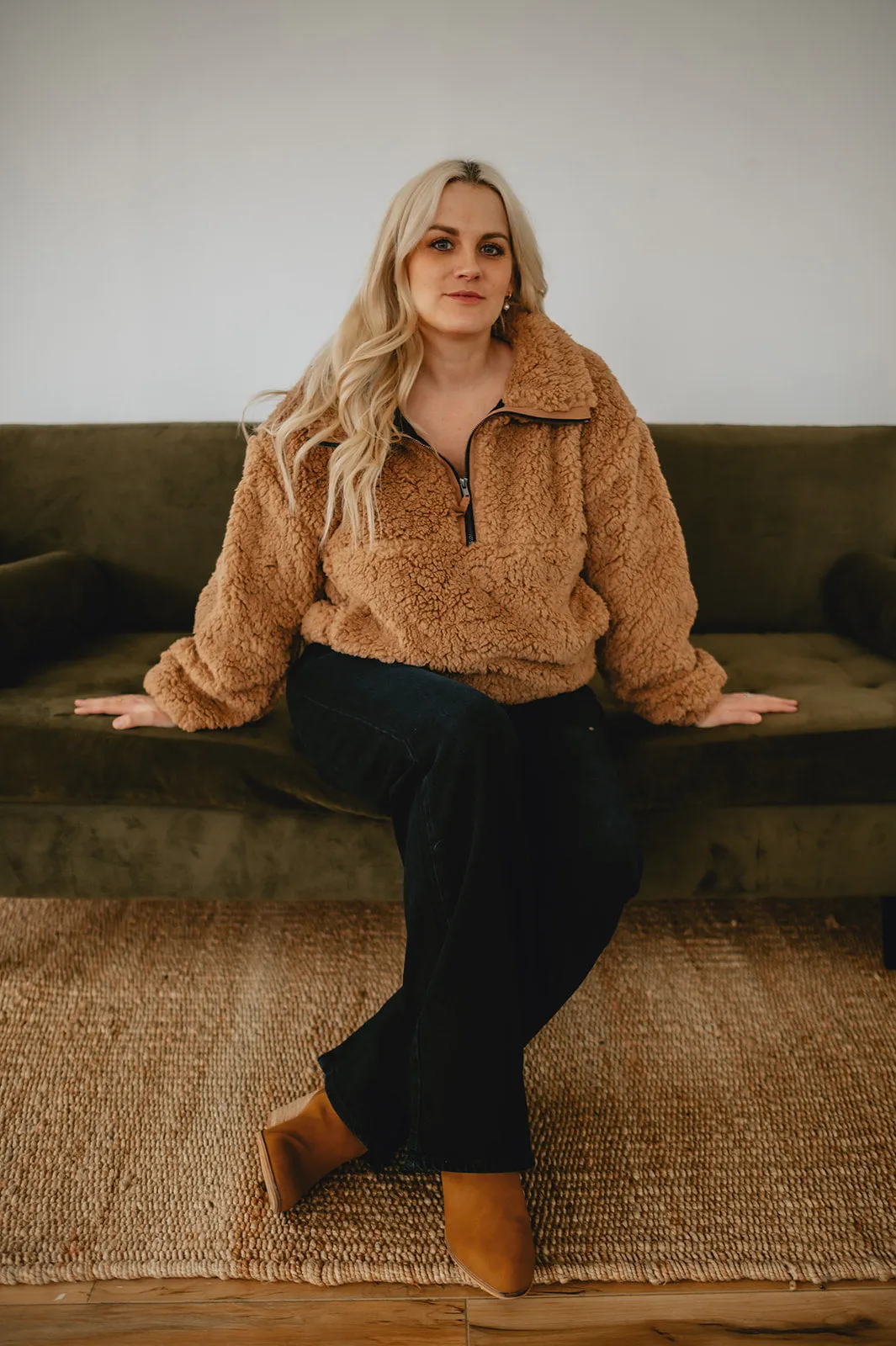 The Everest Pullover by Saltwater Luxe - Camel