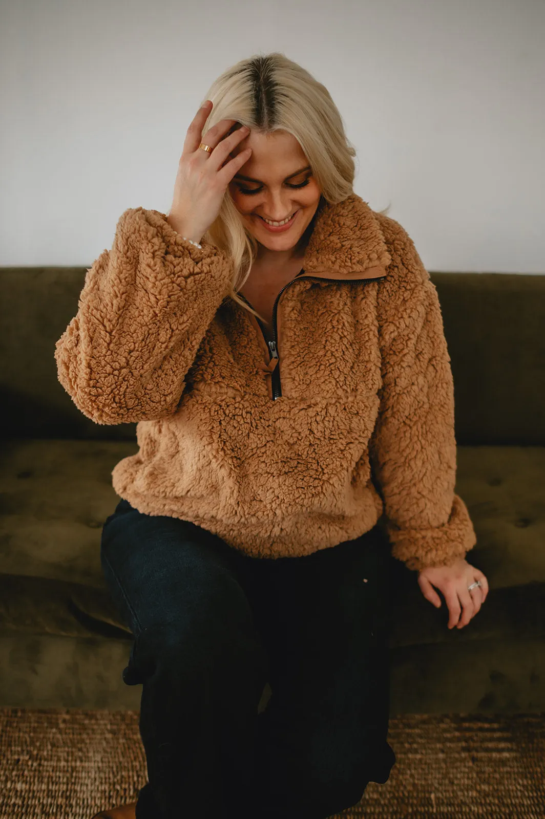 The Everest Pullover by Saltwater Luxe - Camel