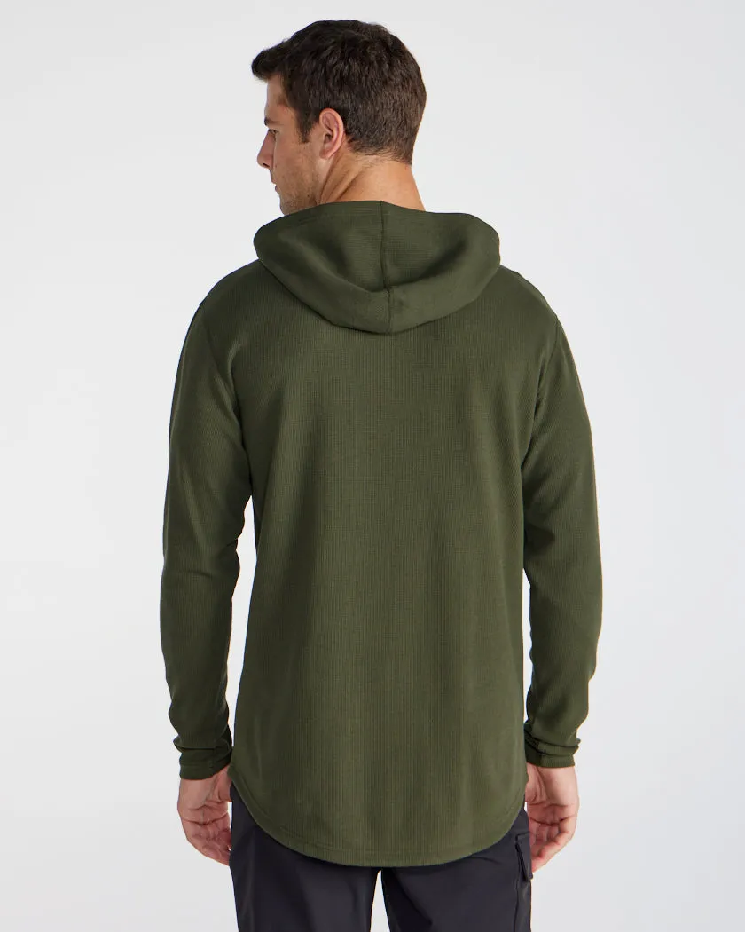 Thermal Hooded Drop-Cut Long Sleeve - Stay Warm Thermal Kit