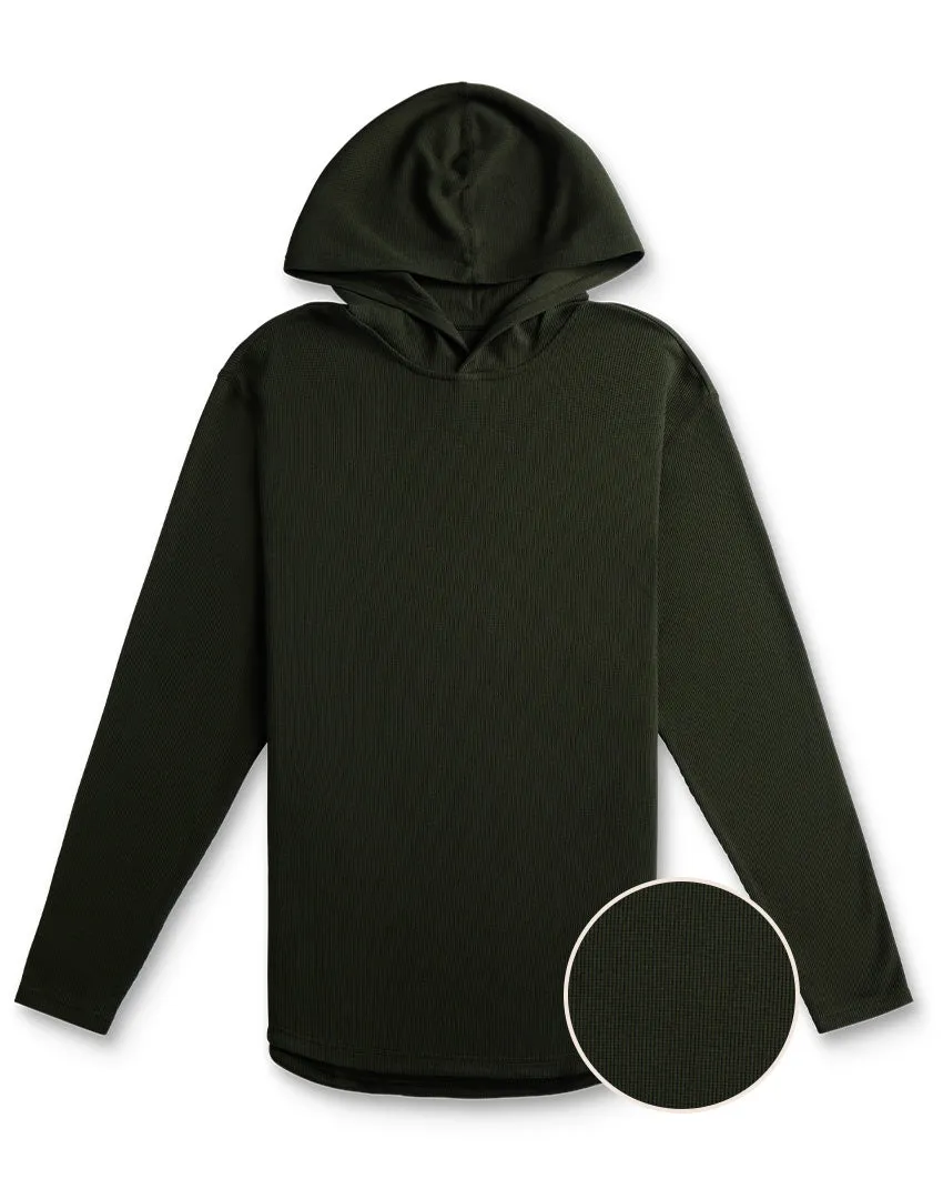 Thermal Hooded Drop-Cut Long Sleeve - Stay Warm Thermal Kit