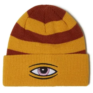 TOY MACHINE BEANIE - SECT EYE STRIPE DOCK BEANIE MUSTARD