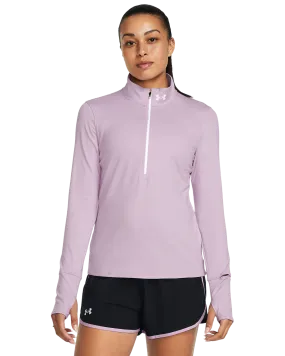 UA Qualifier Run 1/2 Zip W - Light Purple