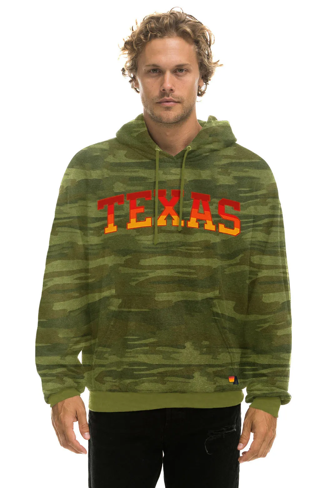 UNIVERSITY OF TEXAS PULLOVER HOODIE RELAXED - CAMO