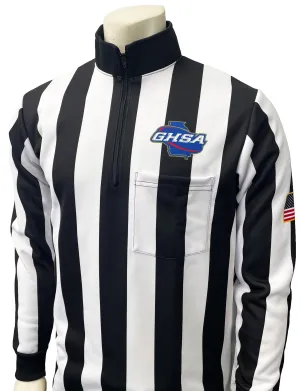 USA730GA - Smitty "Made in USA" - Georgia Foul Weather Long Sleeve Football Shirt