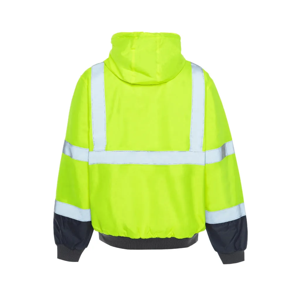 Utility Pro Hi Vis Warm Up Class 3 Premium Yellow Bomber Jacket - UHV883