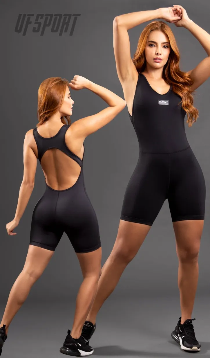 UUY Black Jumpsuit Open Back