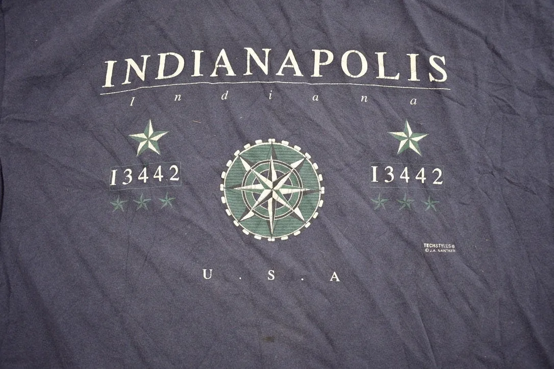 Vintage 1990s Indianapolis USA Souvenir T Shirt