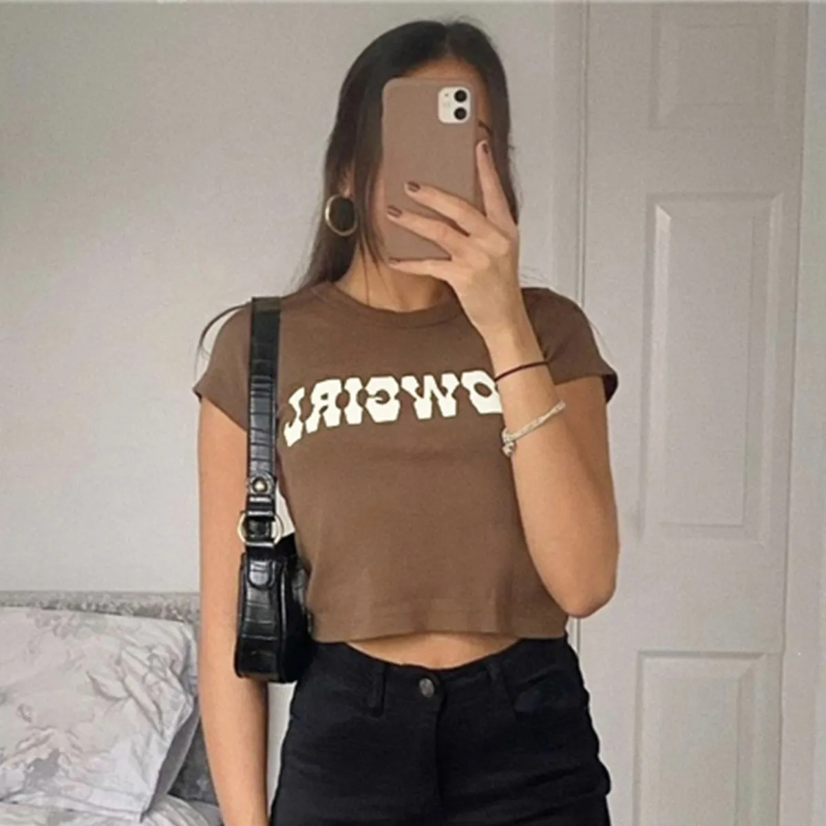 Vintage Women Crop Top