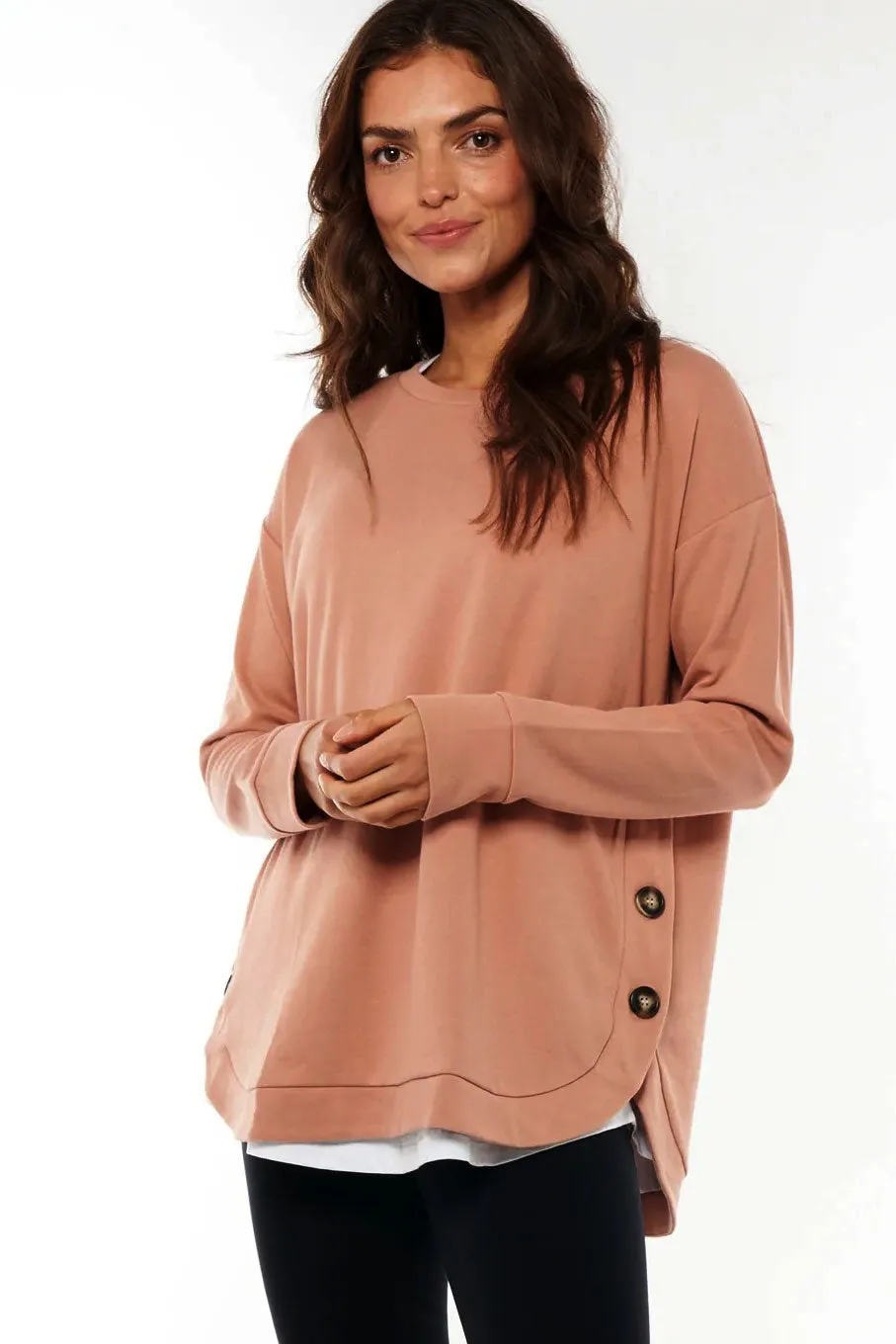 Warm Hearts Knit Maternity Nursing Top