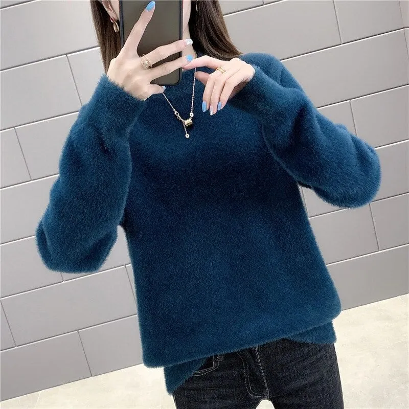 Warm, Thick, and Cozy Cotton Pullover Sweater Tops