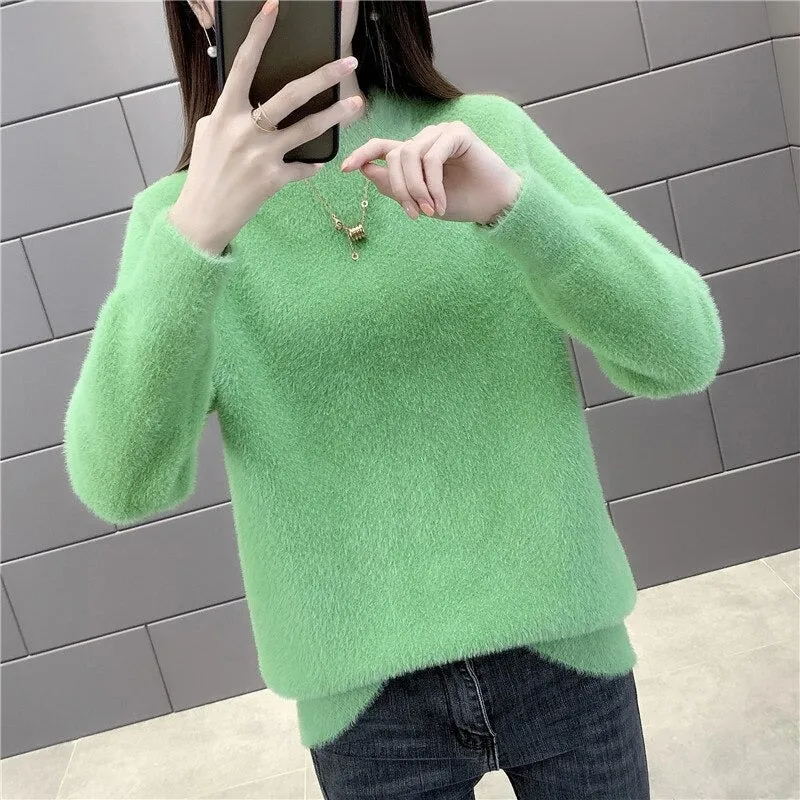 Warm, Thick, and Cozy Cotton Pullover Sweater Tops