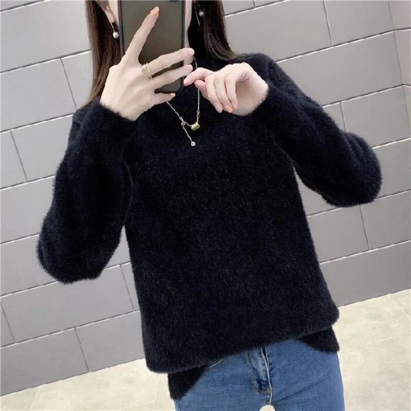 Warm, Thick, and Cozy Cotton Pullover Sweater Tops