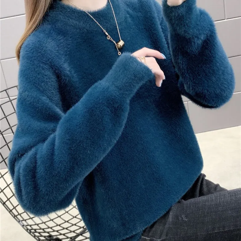 Warm, Thick, and Cozy Cotton Pullover Sweater Tops