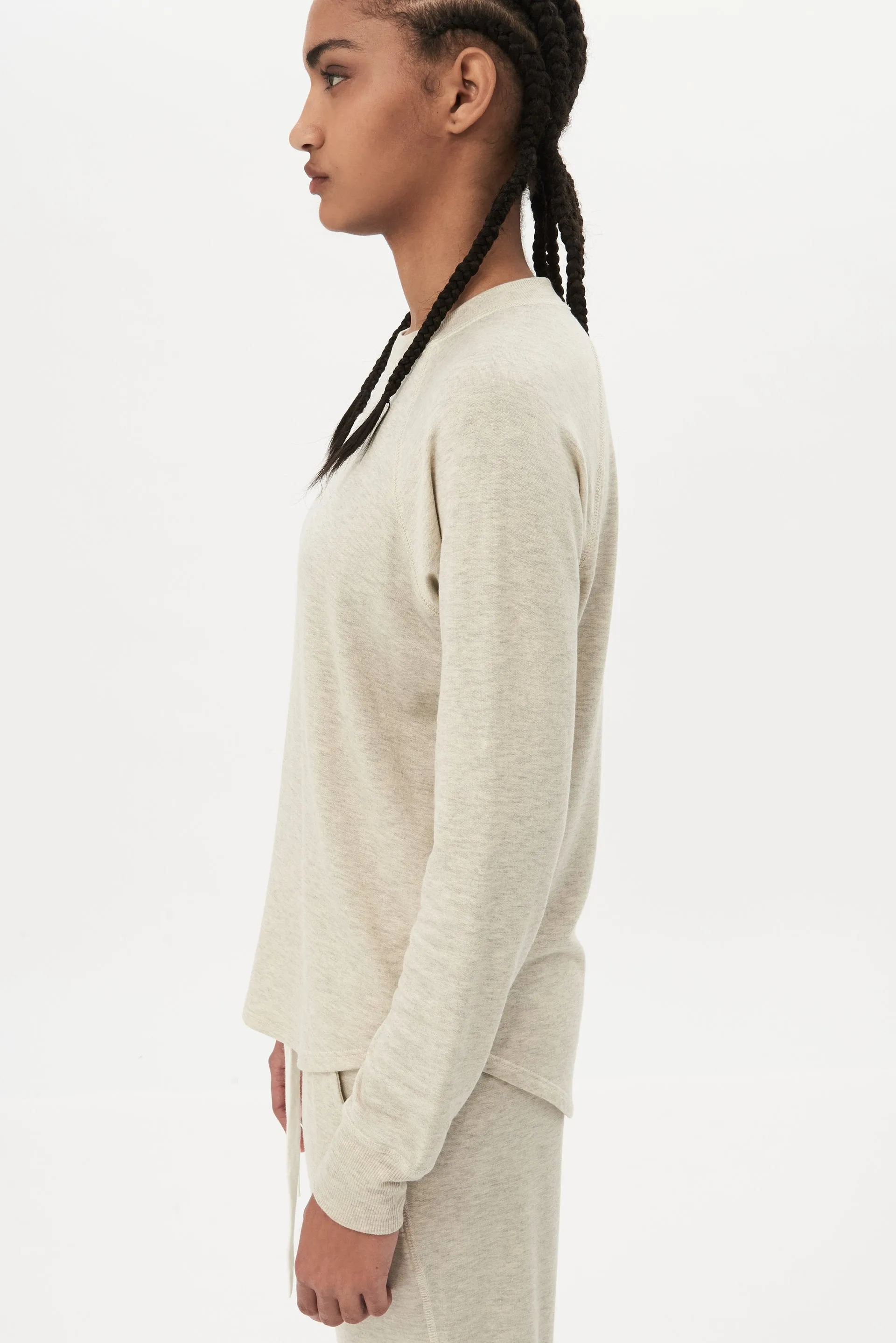 Warm Up Fleece Sweatshirt, H. Oat