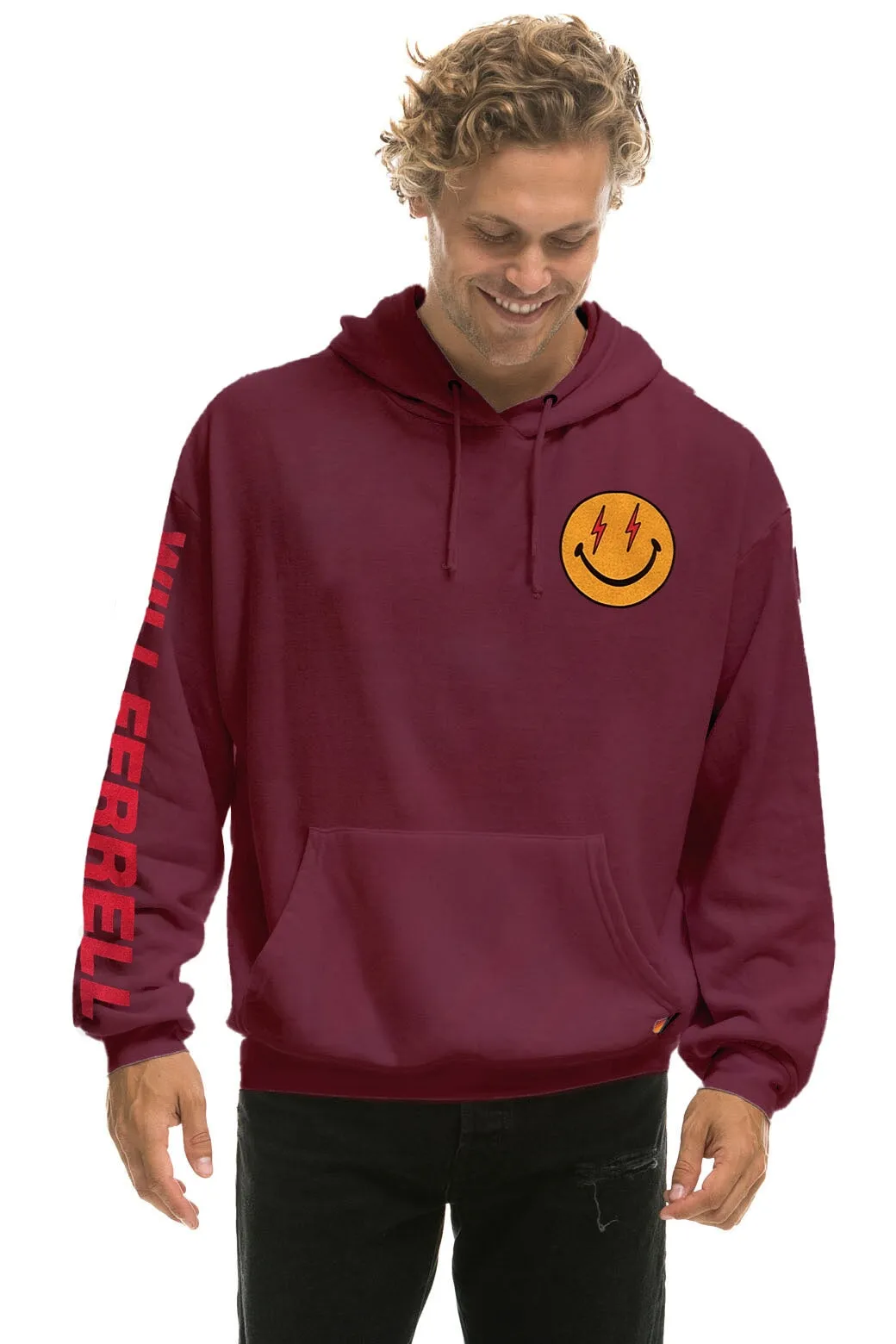 WILL FERRELL 2023 RELAXED PULLOVER HOODIE - PLUM