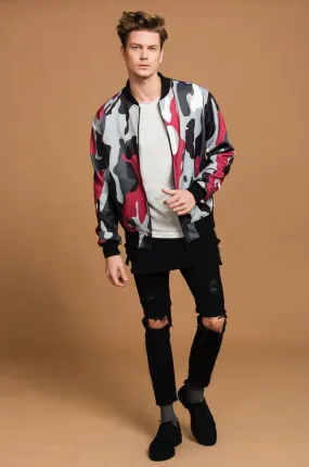 Wilt Men's Camo Print Bomber Jacket