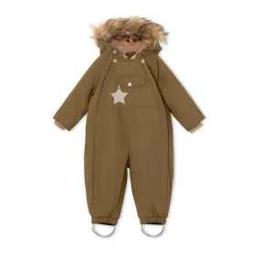 Wisti Fleece Lined Snowsuit Fake Fur. GRS Wood