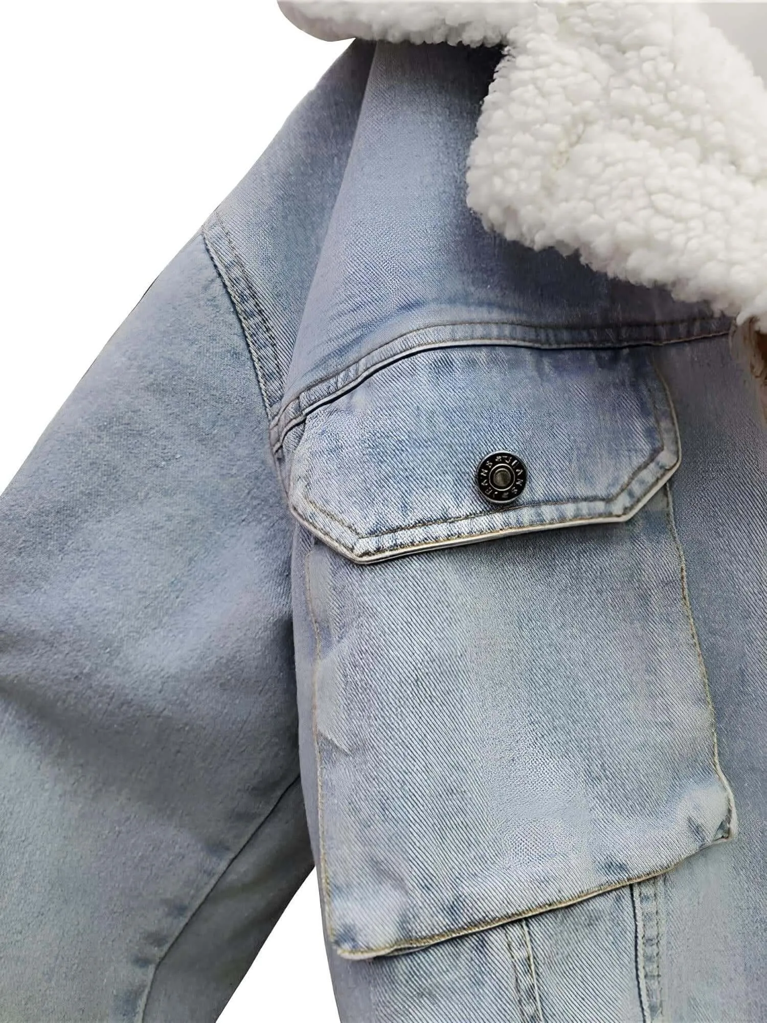 Women's Hooded Patchwork Denim Jacket