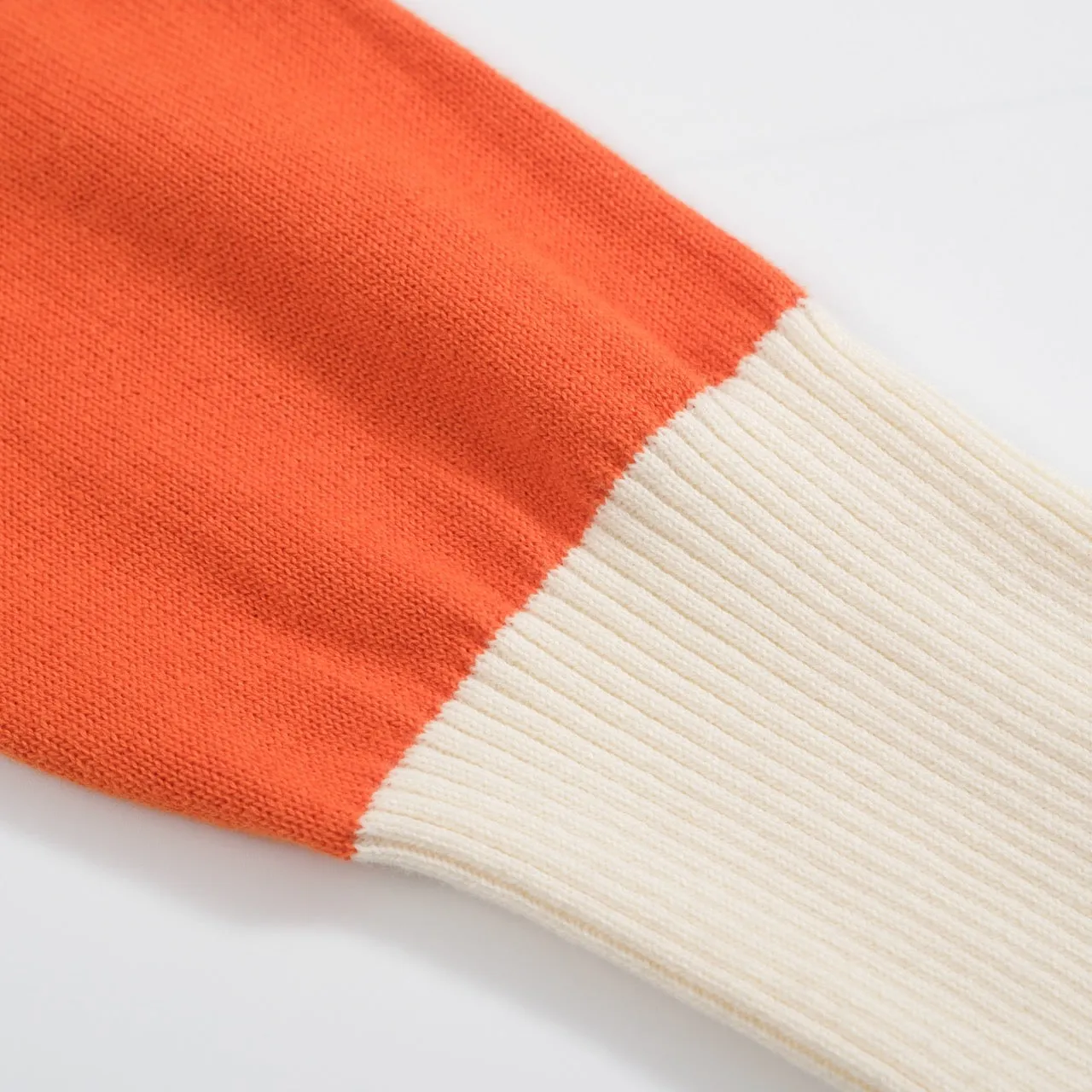 Women's orange vintage knit jumper